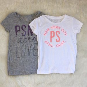 Set of 2 PS T-Shirts with Glitter - Girls Size 8